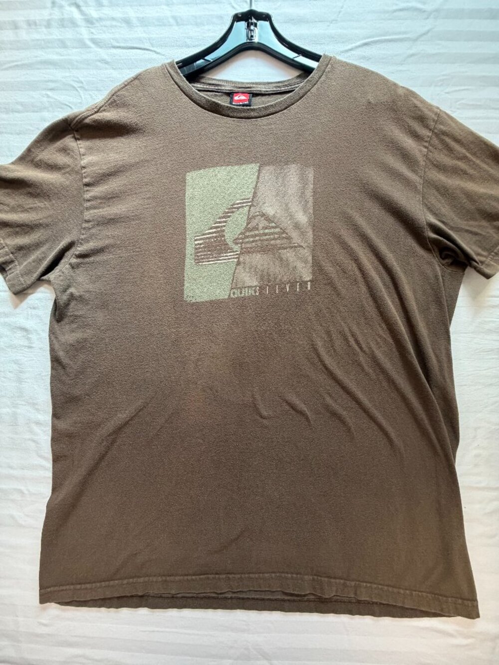 Quiksilver Men's XL Brown T-shirt, Short Sleeve, SKU A-0003